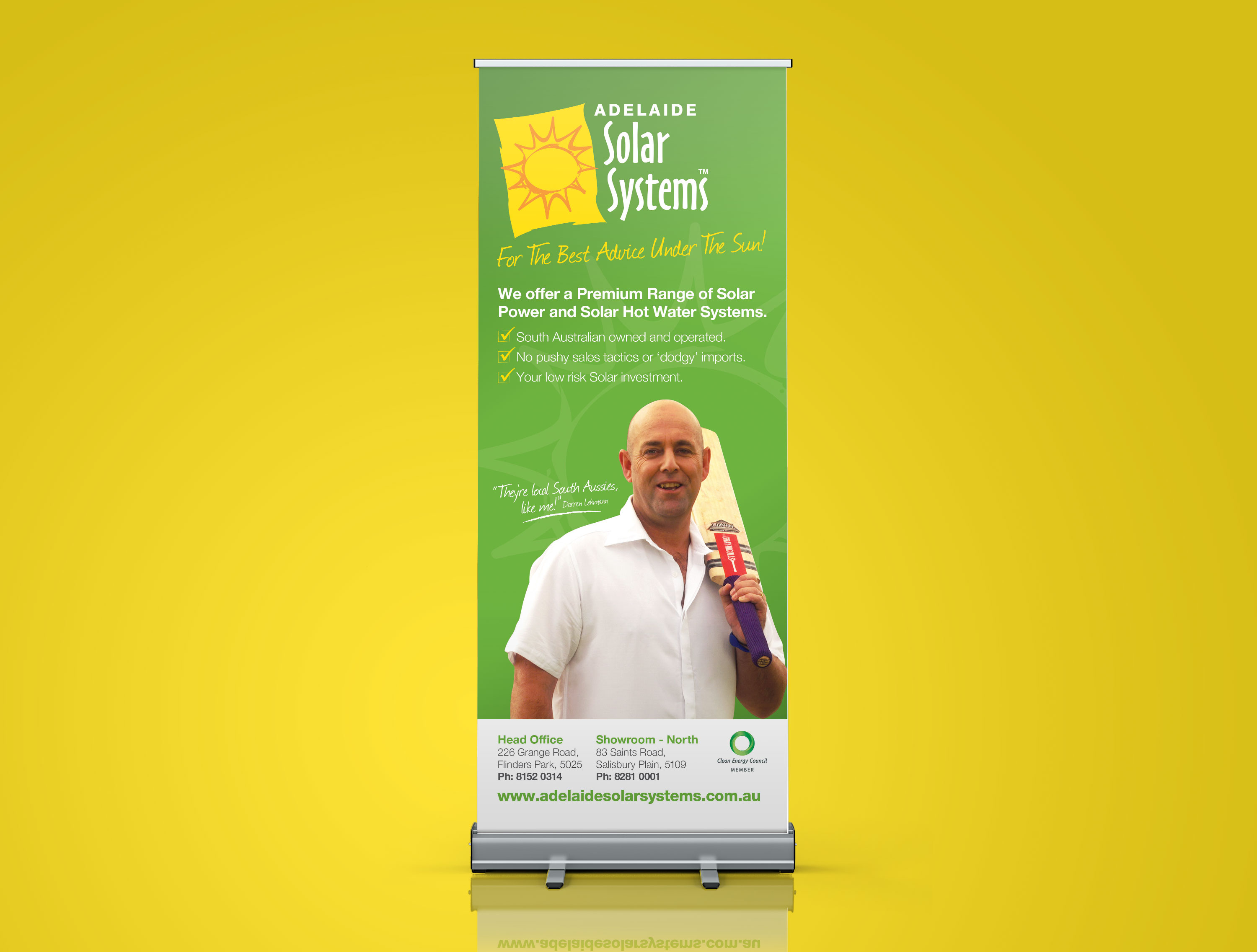 Pull Up Banner Sign Design Adelaide Solar Systems
